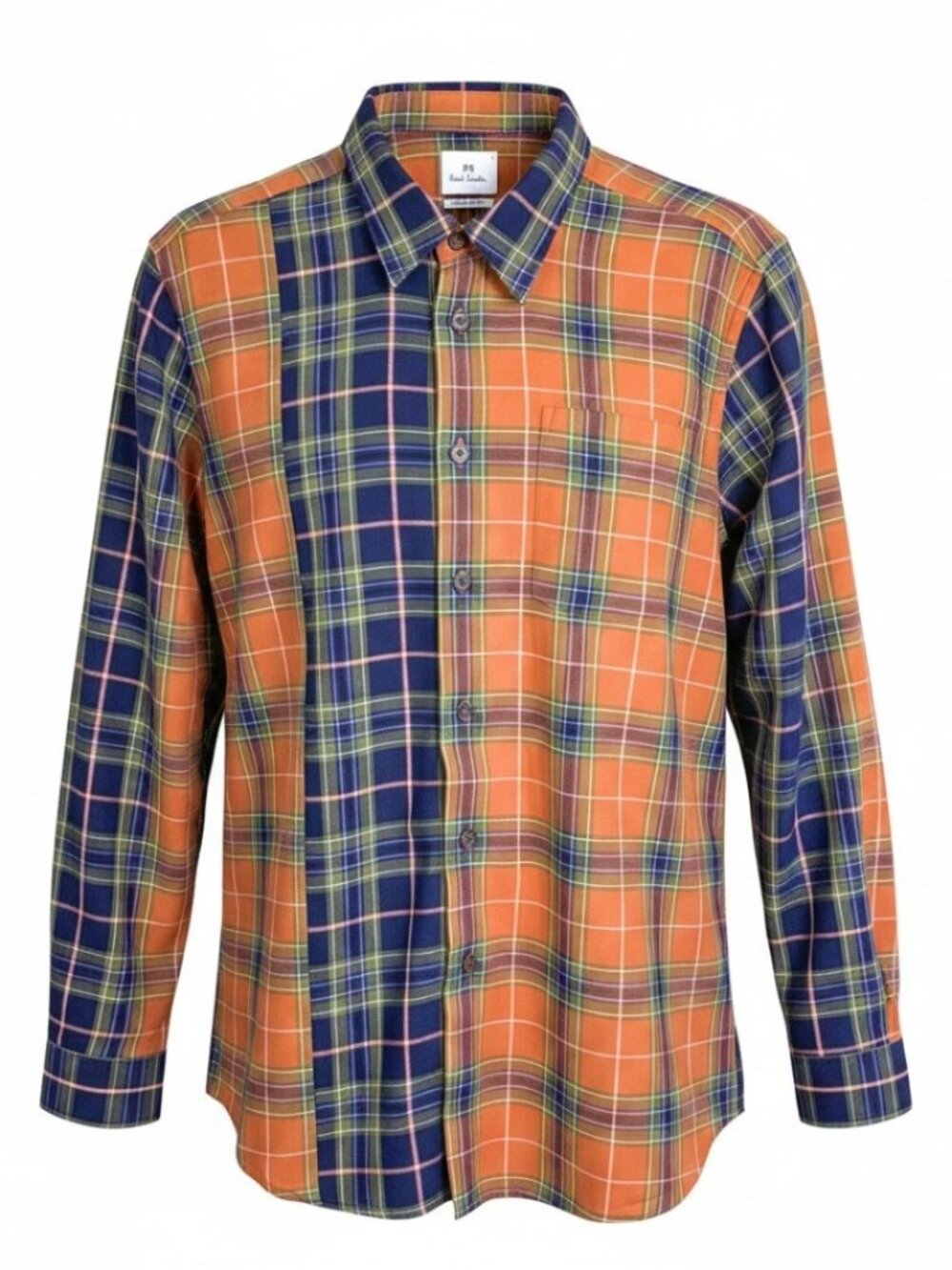 Paul Smith Regular Fit Multi Color Plaid Button‎ Down Casual Shirt